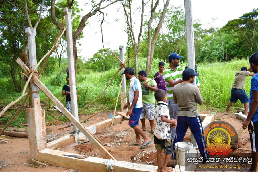 අනගාරිකා මෑණිවරුන් වෙත මැටි කුටියක් සැකසීමේ දෙවන අදියර