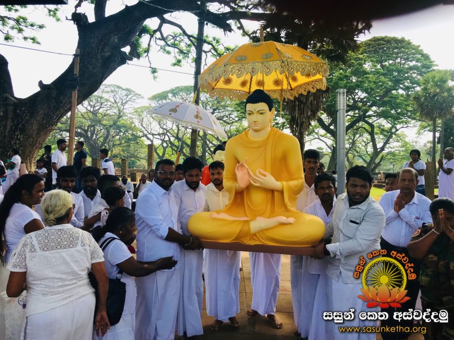 2019.03.10 යාපනය විශ්වවිද්‍යාලීය බෞද්ධවිහාරය වෙත බුදුරජාණන් වහන්සේ වැඩමකරවීම