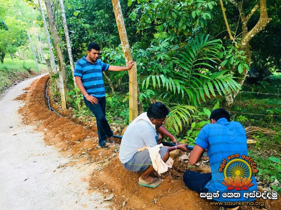 2019.02.24 නෙලුම්දෙණිය ඉසිපතන ආරණ්‍ය සේනාසනයේ ජල පරිබෝජනය පිණිස ජල නල ඇතිරීමේ පින්කම_9