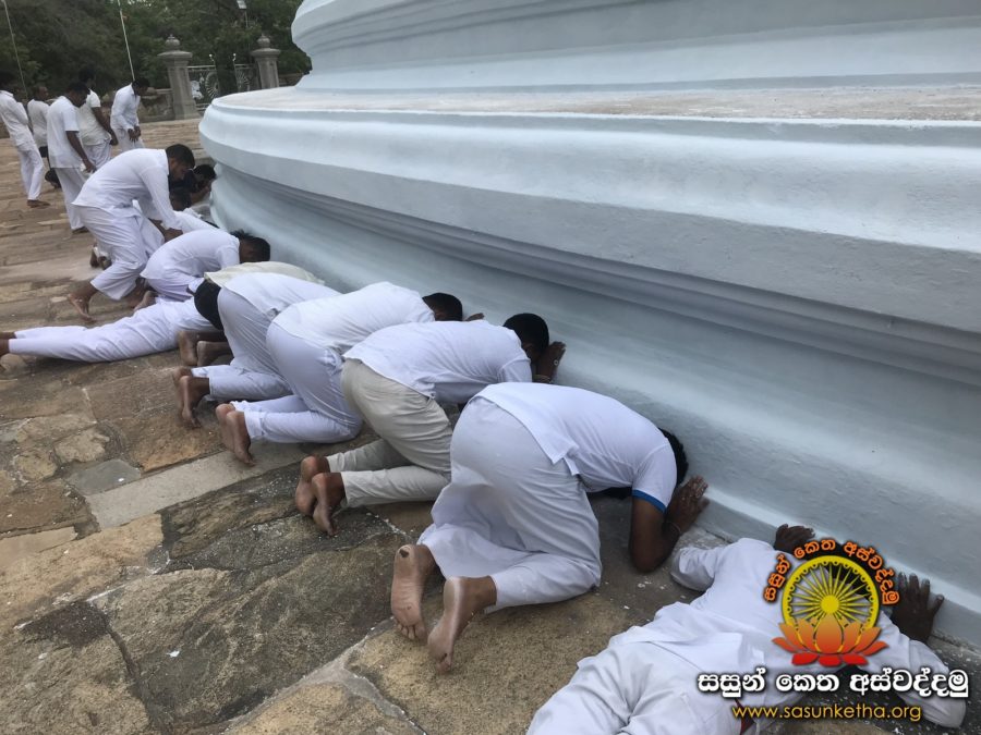 2019.06.09 ගාමිනී අභය රජු සැකසු මිරිසවැටිය සෑ රජුන්ගේ හුණු පිරියම් කිරීම_37